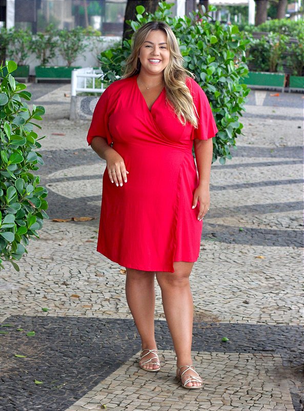 Vestido Bia Curto Vermelho