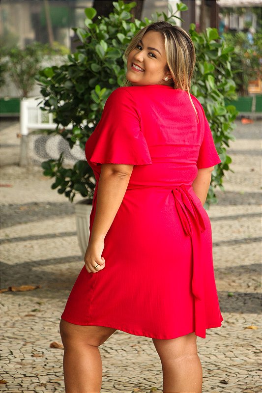 Vestido Bia Curto Vermelho